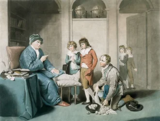 Die Schulschwänzer, graviert von William Ward (1766-1826)